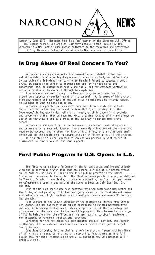 Is Drug Abuse Of Real Concern To You Newsletter Cover