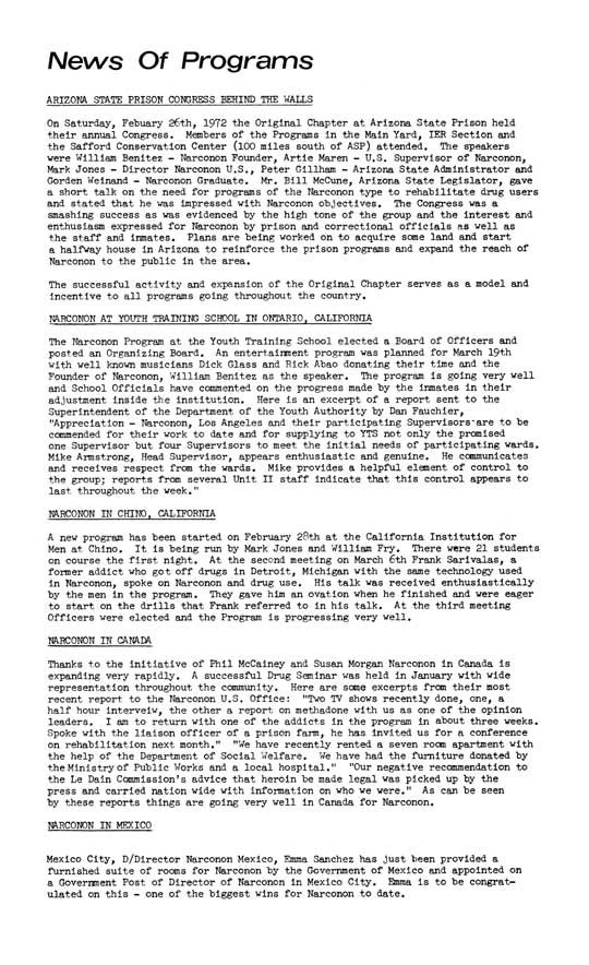 Drugs Threaten Society 1972 Newsletter Page 2