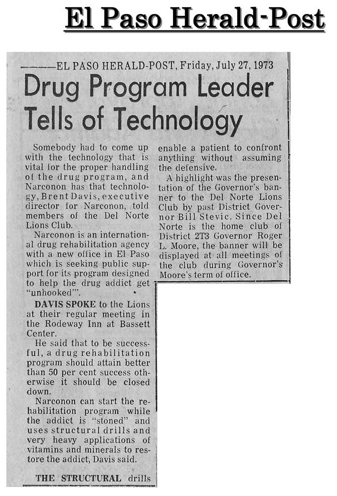 Drug Program Leader Tells Technology