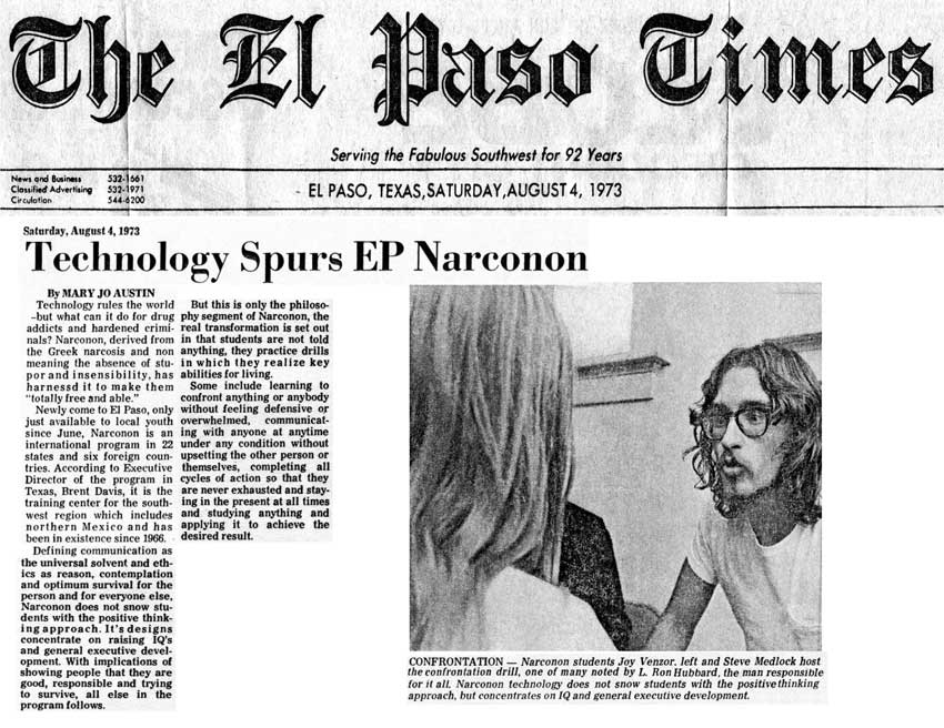 Technology Spurs Elpaso Narconon