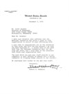 Letter from Senator Hubert Humphrey