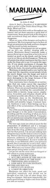 Truth About Marijuana Effects