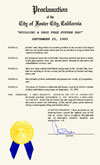 Foster City California Proclamation 1993