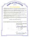 Los Gatos CA Proclamation 1993