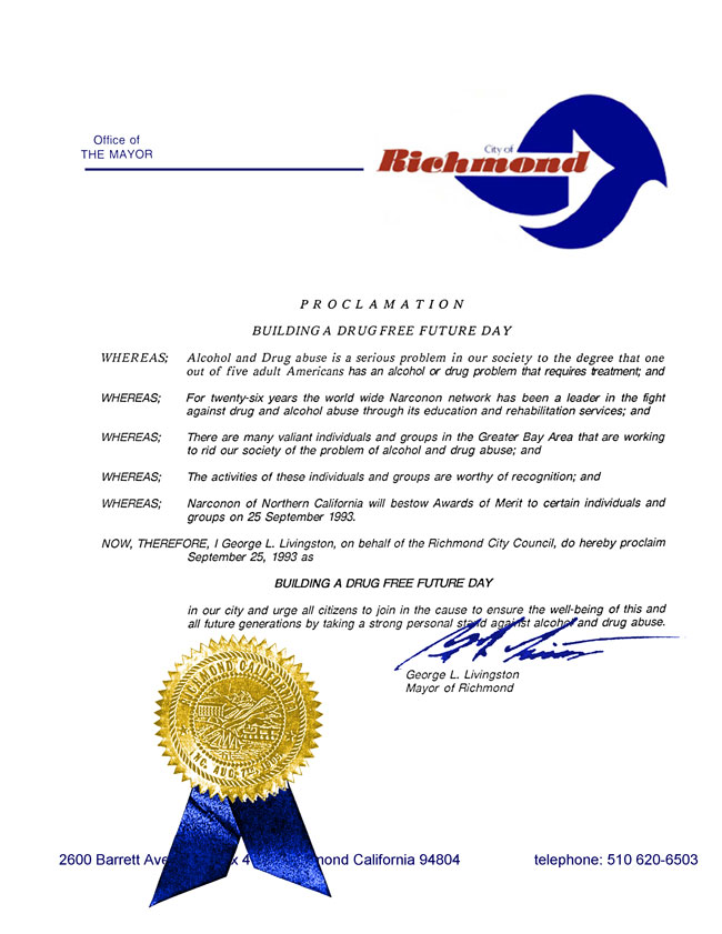 Richmond California Proclamation