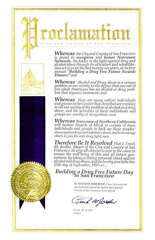 San Francisco California Proclamation