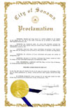 Sonoma California Proclamation - 1993