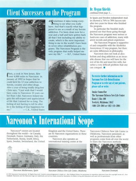 Professionally Speaking Narconon Newsletter Issue 2 page 8