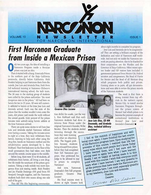 First narconon Graduate from mexican Prison pg1