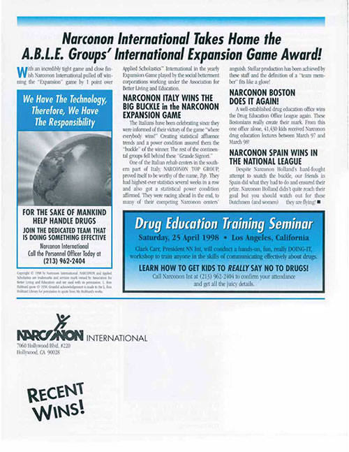 Mexico Grand Opening 1998 Newsletter pg4