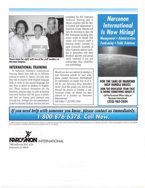 Narconon Network Keeps Expanding pg6