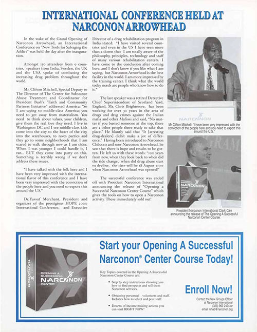 Narconon Arrowhead Grand Opening Newsletter pg2