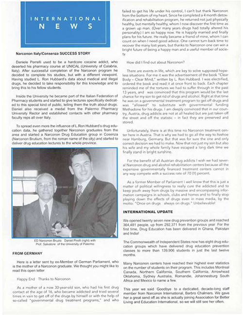 The First Step Around the World Narconon Newsletter pg4