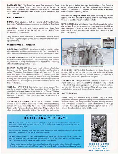 The First Step Around the World Narconon Newsletter pg7