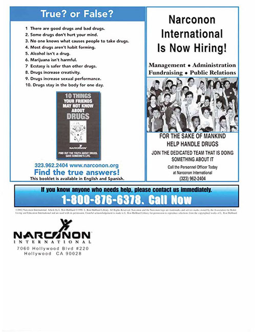 The First Step Around the World Narconon Newsletter pg8