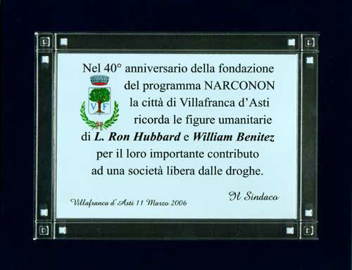 40th Anniversary Plaque