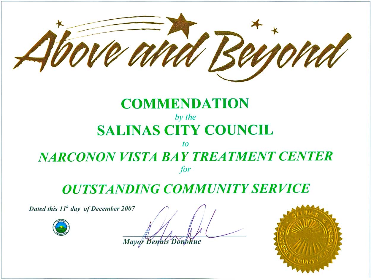 City of Salinas Commendation