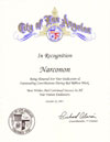 City of Los Angeles Recognition of Narconon - 2011